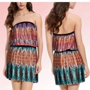 BCBG MAXAZRIA TAJA PLEATED DRESS XS